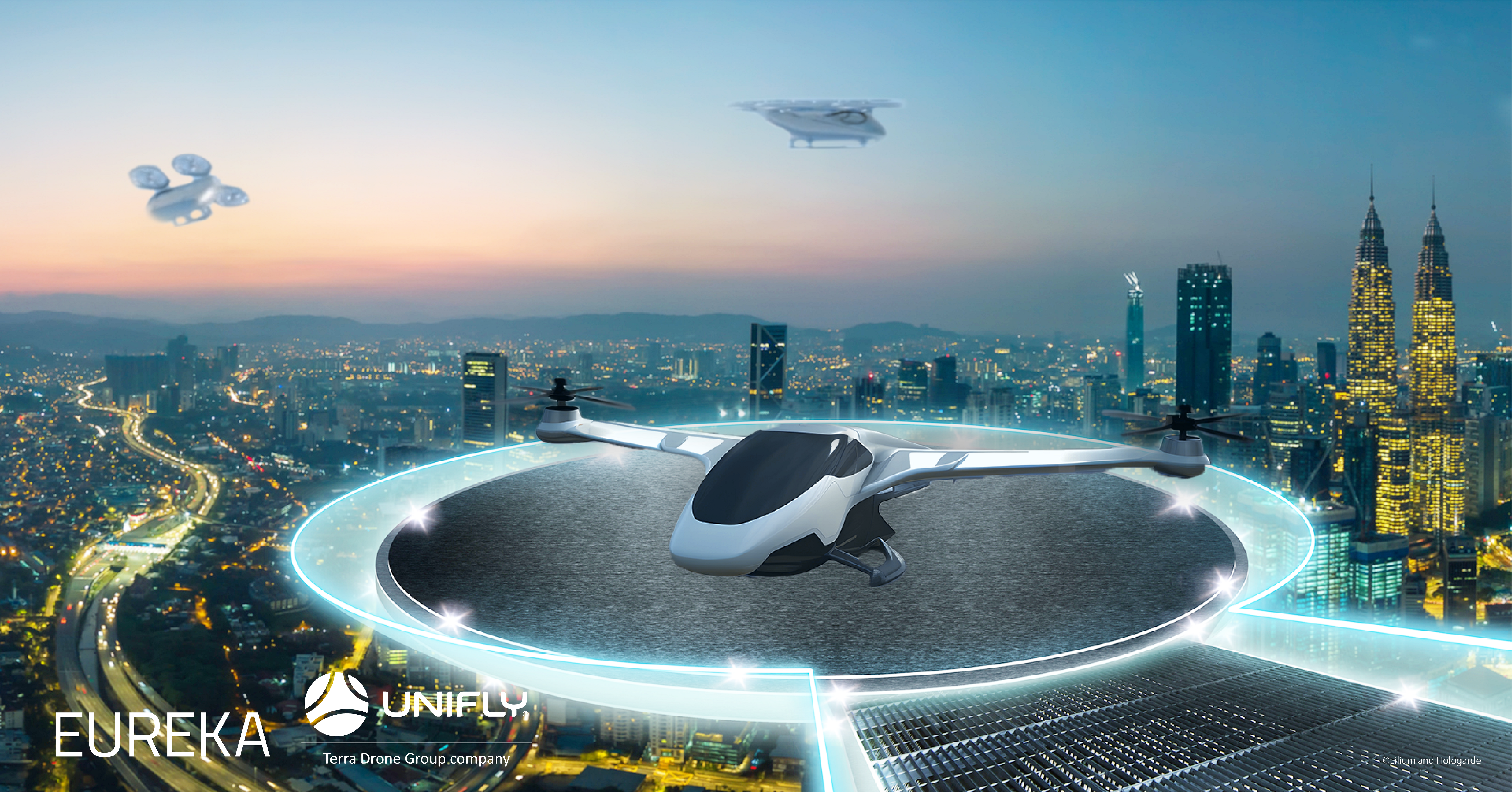 テラドローン子会社「Unifly」、空飛ぶクルマ用離発着場（バーティポート）の運用統合により欧州空域の都市移動を促進するEUREKAプロジェクトに唯一の運航管理システムプロバイダーとして参画<br>～ 2024年12月からスペイン離島間でVTOLドローンによる貨物輸送の実証実験開始へ ～